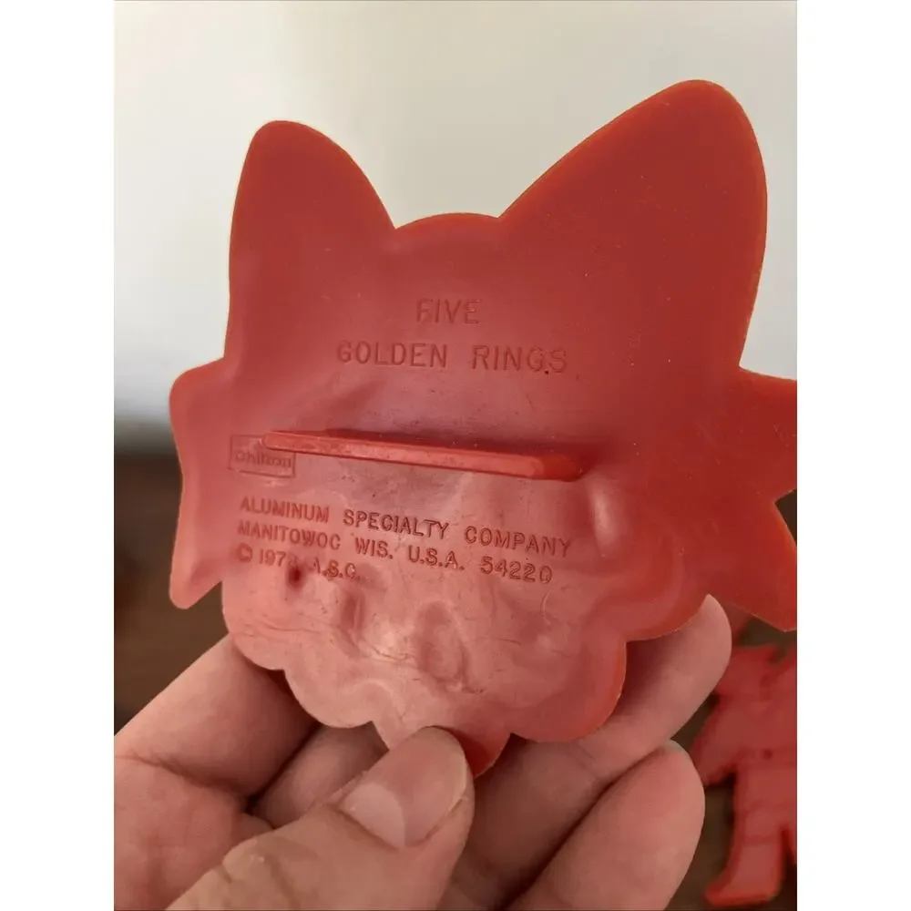Vtg 1978 Chilton Twelve Days of Christmas Incomplete Set of 10 Cookie Cutters
